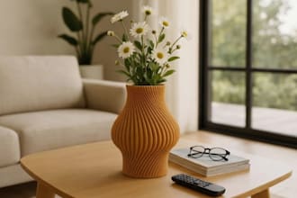 design custom vase, 3d flower vase, flower pot, for home decor and 3d printing