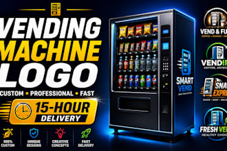 design vending machine logo, soda machine, vending machine proposal design