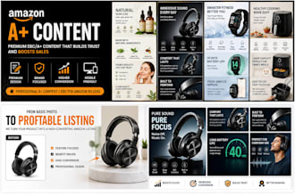 design amazon listing images and a plus ebc content