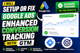 setup or fix google ads enhanced conversion tracking with GTM