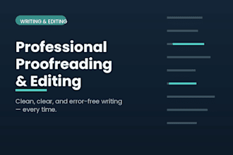 proofread and edit your document for grammar and clarity
