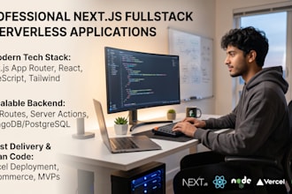 build your nextjs fullstack mvp or serverless web application