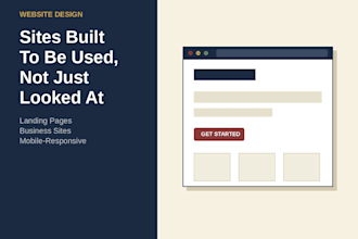 build a simple, professional landing page or business website