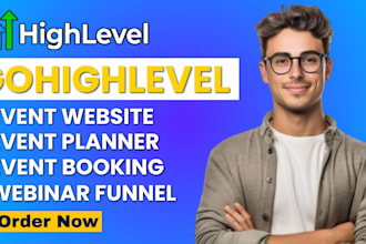 gohighlevel event website ghl event planner ghl event booking ghl webinar funnel