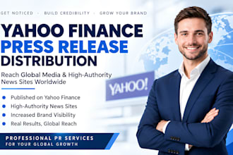 write press release PR distribution yahoo press release on yahoo finance sites