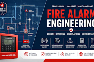 fire alarm inspection, technical, and compliance report, drawing review