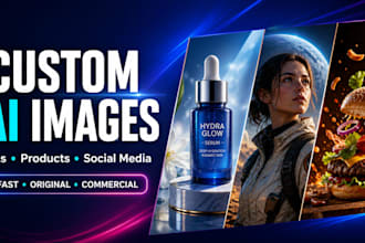 create custom ai images for ads products and social media