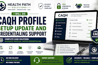 do caqh profile setup update and credentialing support
