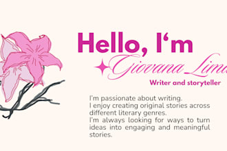be your fiction book or ebook writer