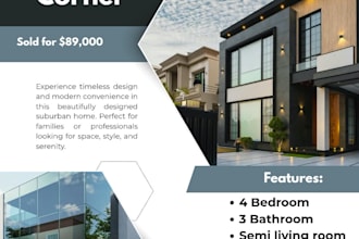 create and design a professional flyer