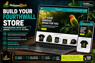 build and customize your complete fourthwall online store