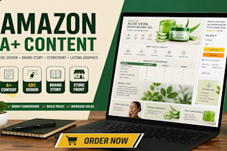design amazon a plus content, ebc and premium infographics