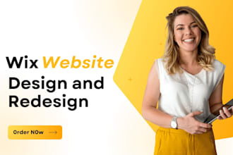create wix website redesign for your bussiness