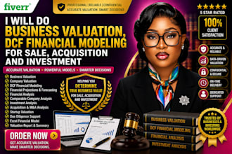 do business valuation,dcf financial modeling for sale,acquisition and investment