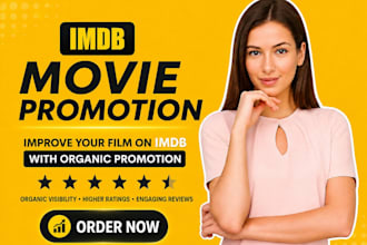 organically promote your imdb movie