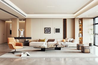 create photorealistic interior renders for furniture and kitchen brands