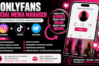 manage instagram and tiktok for onlyfans models and grow engagement