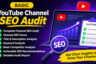 audit and optimize your youtube channel for SEO and growth