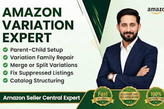 create amazon product listing variation or fix amazon listings