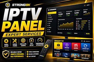 setup admin xui panel, strong8k, megaott, golden, dns, lion, reseller panel trex
