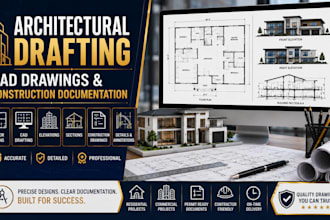 architectural drafting, cad drawings construction documentation