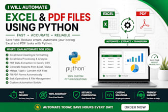 do your excel file automate via python