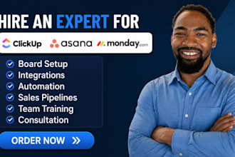 be your click up consultant setup clickup project management boards automation
