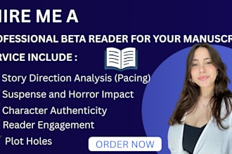 read critique, mystery, ya thriller horror for your novel or story