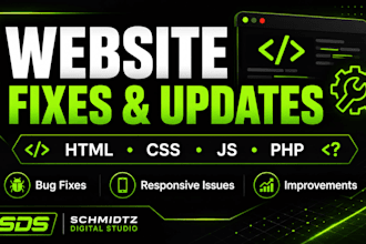 fix update or improve your HTML CSS PHP website