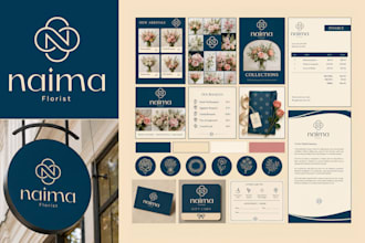 design business logo, brand identity and complete branding kit package