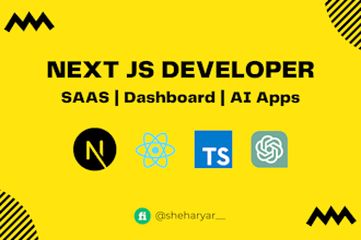 be your next js developer for a full stack react and node web app