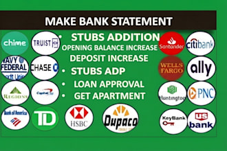 bank statement bank statement PDF to editable format