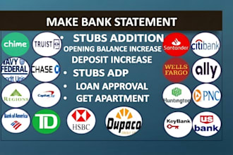 bank statement bank statement editable format as u need