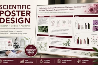 design a professional academic or scientific poster