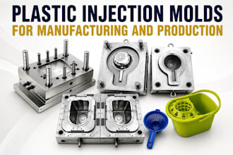 design plastic injection molds for manufacturing and production