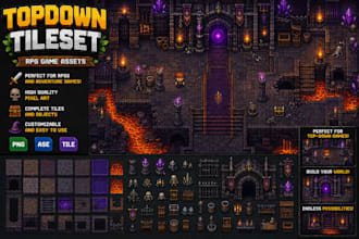 pixel art tilesets, background, tilemaps, environment, pixel game asset packs