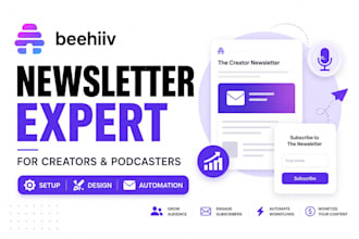 setup beehiiv newsletter for creators, podcasters and personal brands