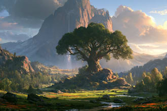 fantasy landscapes, illustration and environment