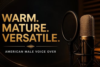 be your youtube narrator with a warm american voice over