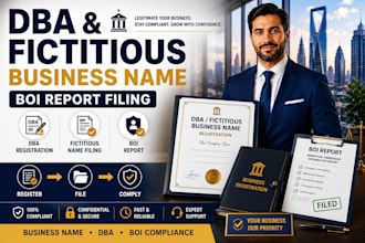 register your dba, fictitious business name, and file boi report