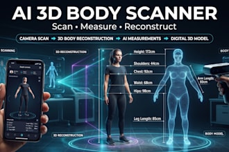 build an ai powered 3d body scanning and measurement application