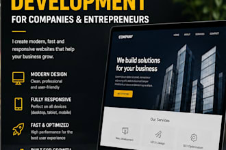 design a modern one page landing site