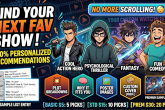 create a personalized watchlist for netflix anime and movies