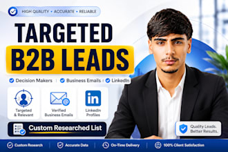 do b2b lead generation, targeted email lists, and linkedin leads