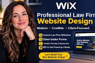 design attorney, lawyer, notary, law firm website using wix studio