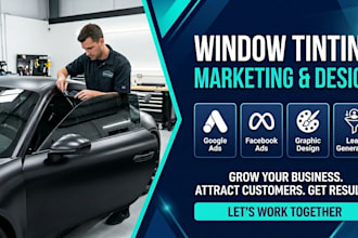 window tinting installation leads, build auto tinting car wrap website design