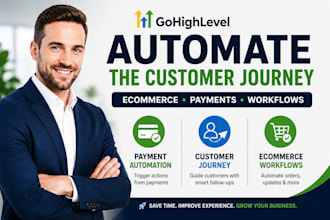 automate gohighlevel ecommerce payment customer workflows