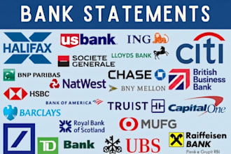 bank statement bank statement editable format as you need