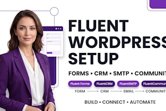 build wordpress forms with fluentcrm, fluentsmtp and fluentcommunity