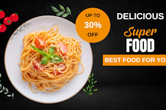 design restaurant social media posts and food ads